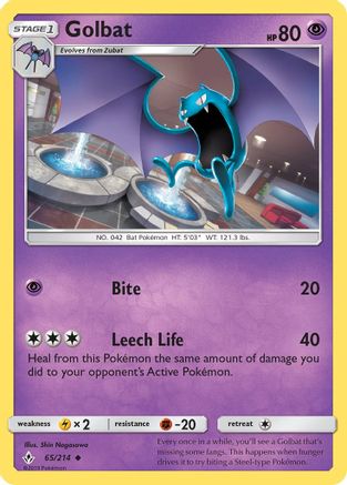 Golbat (/214) Reverse Holofoil [SM: Unbroken Bonds] Pokemon Single Pokémon