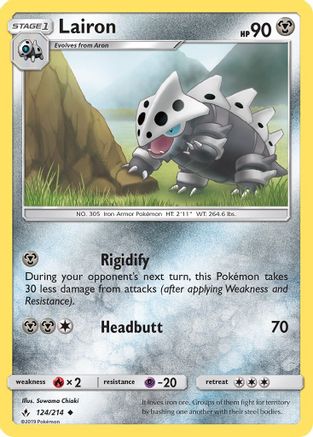 Lairon (/214) Reverse Holofoil [SM: Unbroken Bonds] Pokemon Single Pokémon