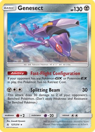 Genesect (/214) Reverse Holofoil [SM: Unbroken Bonds] Pokemon Single Pokémon