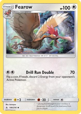 Fearow (/214) Reverse Holofoil [SM: Unbroken Bonds] Pokemon Single Pokémon