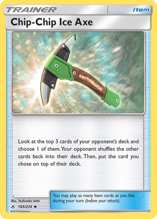 Chip-Chip Ice Axe (/214) Reverse Holofoil [SM: Unbroken Bonds] Pokemon Single Pokémon