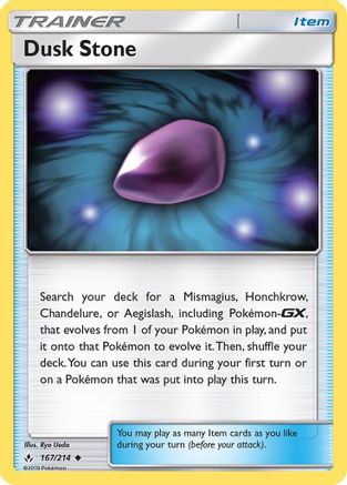Dusk Stone (167/214) [SM: Unbroken Bonds] Pokemon Single Pokémon