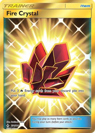 Fire Crystal (Secret) (231/214) Holofoil [SM: Unbroken Bonds] Pokemon Single Pokémon