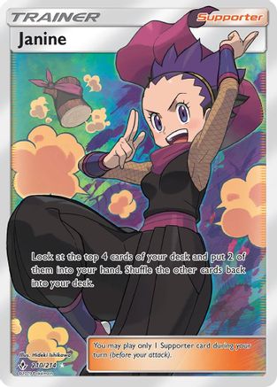 Janine (Full Art) (/214) Holofoil [SM: Unbroken Bonds] Pokemon Single Pokémon