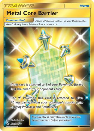 Metal Core Barrier (Secret) 232/214 Holofoil [SM: Unbroken Bonds] Pokemon Single Pokémon