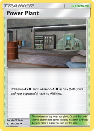 Power Plant (183/214) [SM: Unbroken Bonds] Pokemon Single Pokémon