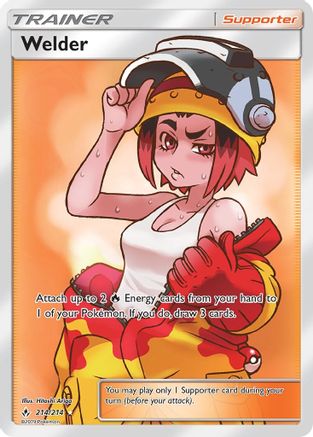 Welder (Full Art) (214/214) Holofoil [SM: Unbroken Bonds] Pokemon Single Pokémon