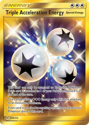 Triple Acceleration Energy (Secret) (234/214) Holofoil [SM: Unbroken Bonds] Pokemon Single Pokémon