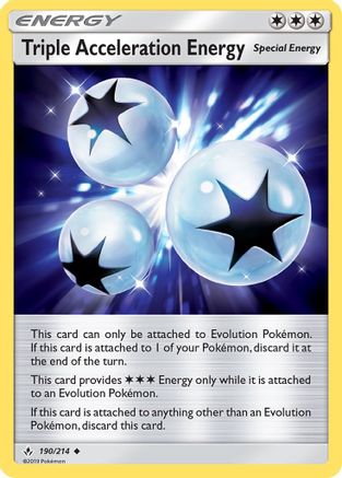 Triple Acceleration Energy (190/214) [SM: Unbroken Bonds] Pokemon Single Pokémon