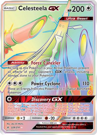 Celesteela GX (Secret) (/214) Holofoil [SM: Unbroken Bonds] Pokemon Single Pokémon