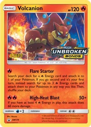 Volcanion - SM179 (Prerelease) [Staff] () Holofoil [SM: Black Star Promos] Pokemon Single Pokémon