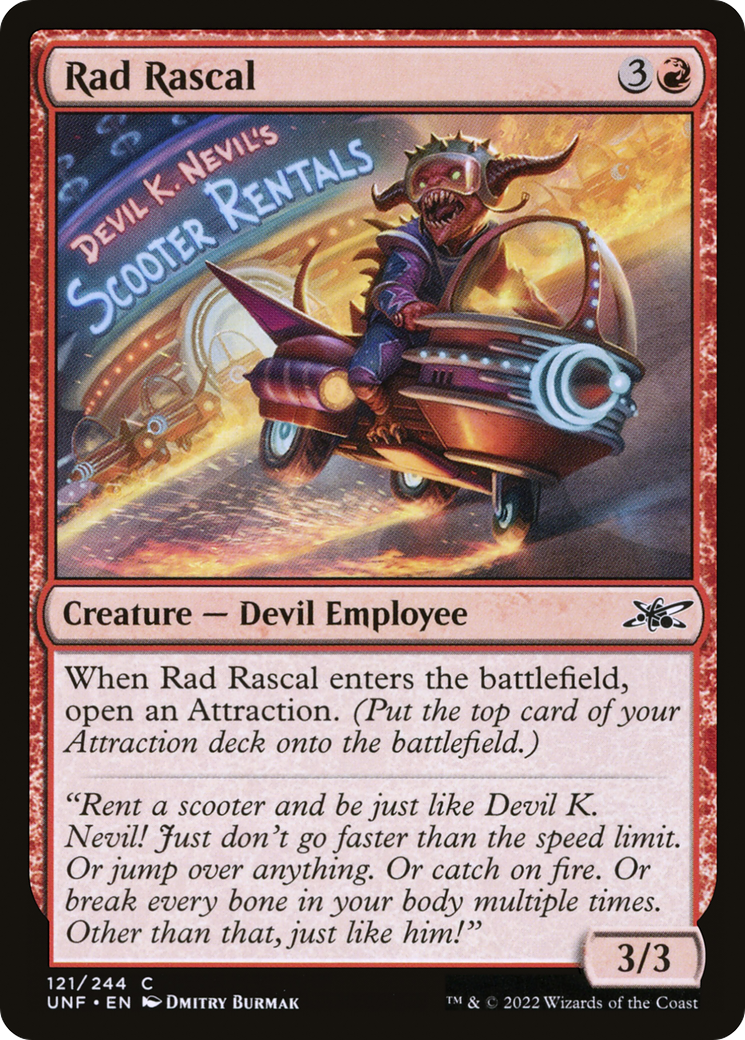 Rad Rascal (UNF-121) [Unfinity] Foil MTG Single Wizards of the Coast