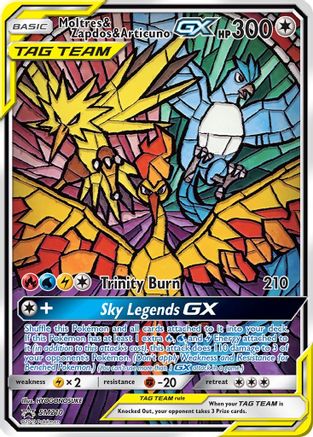 Moltres & Zapdos & Articuno GX (SM210/248) Holofoil [SM: Black Star Promos] Pokemon Single Pokémon