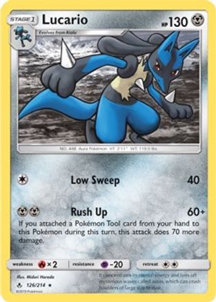 Lucario - 126/214 (SM Unbroken Bonds) () [Misc: Deck Exclusives] Pokemon Single Pokémon