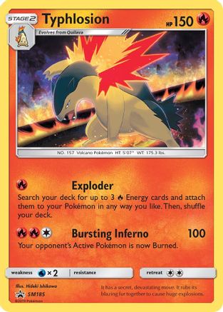 Typhlosion SM185/248 Holofoil [SM: Black Star Promos] Pokemon Single Pokémon