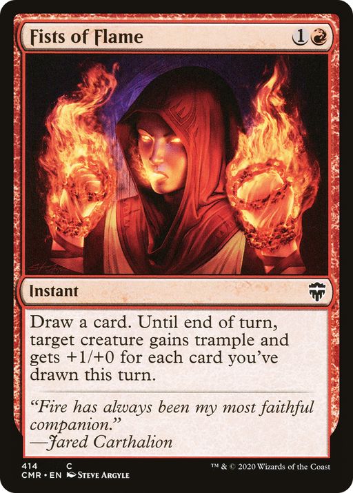 Fists of Flame (CMR-414) [Commander Legends] MTG Single Wizards of the Coast