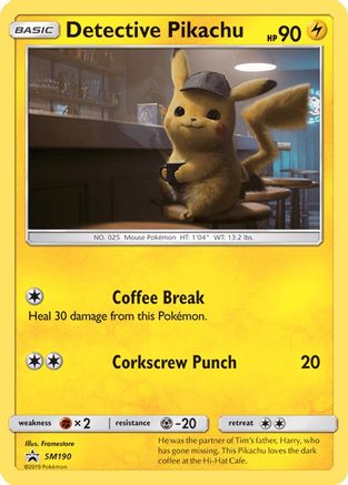 Detective Pikachu - SM190 (SM190/248) Holofoil [SM: Black Star Promos] Pokemon Single Pokémon