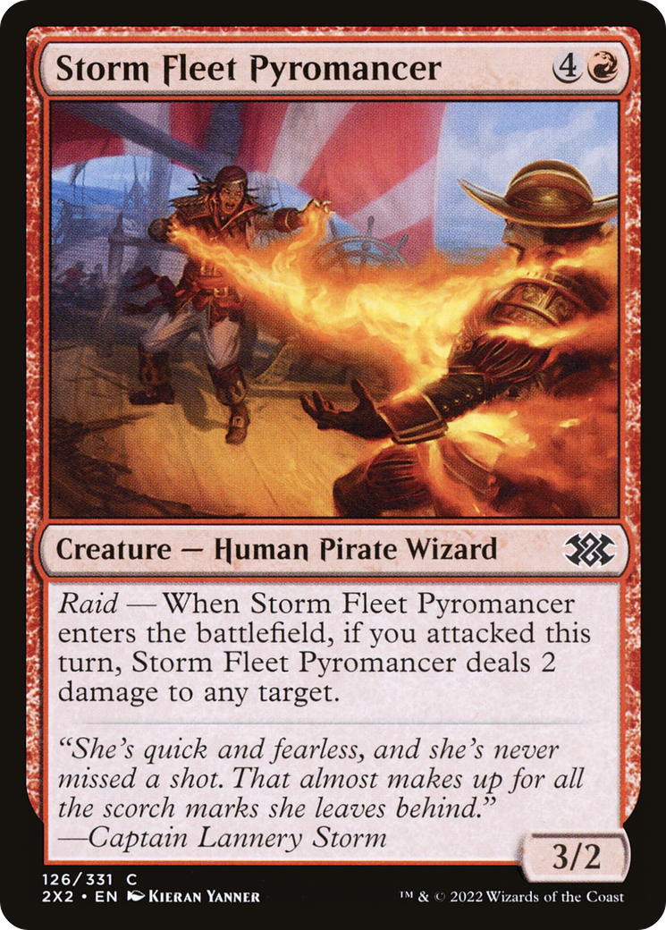 Storm Fleet Pyromancer (2X2-126) [Double Masters 2022] Foil MTG Single Wizards of the Coast