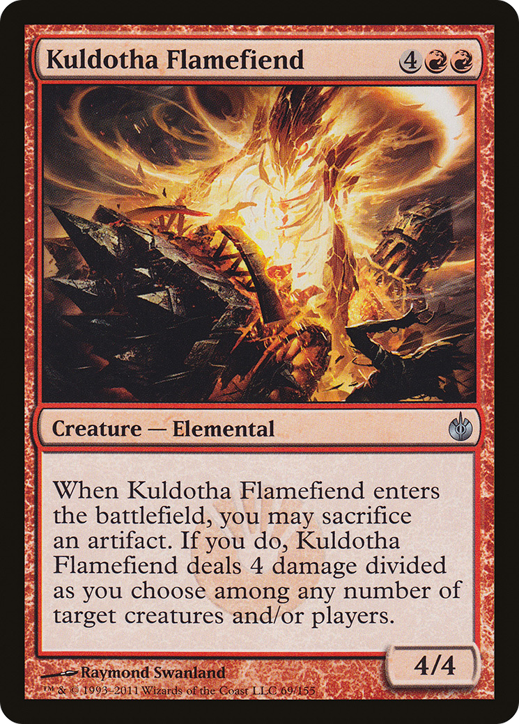 Kuldotha Flamefiend (MBS-069) [Mirrodin Besieged] MTG Single Wizards of the Coast