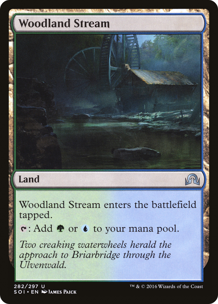 Woodland Stream (SOI-282) [Shadows over Innistrad] Foil MTG Single Wizards of the Coast
