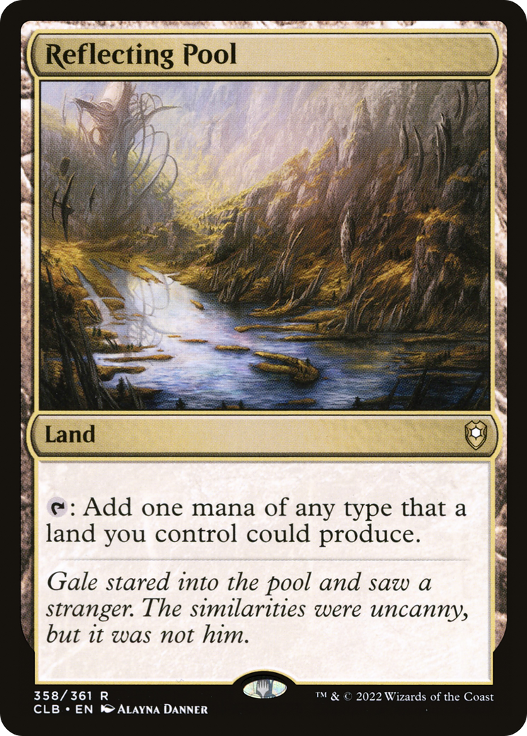 Reflecting Pool (CLB-358) [Commander Legends: Battle for Baldur's Gate] Foil MTG Single Wizards of the Coast
