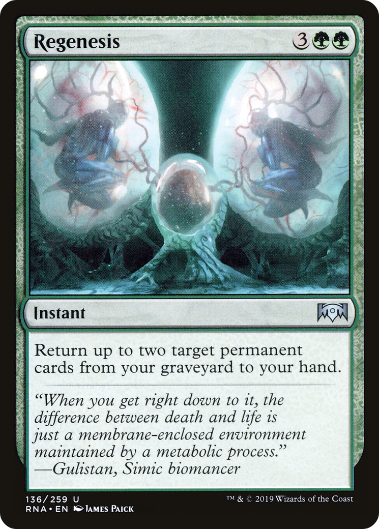 Regenesis (RNA-136) [Ravnica Allegiance] MTG Single Wizards of the Coast