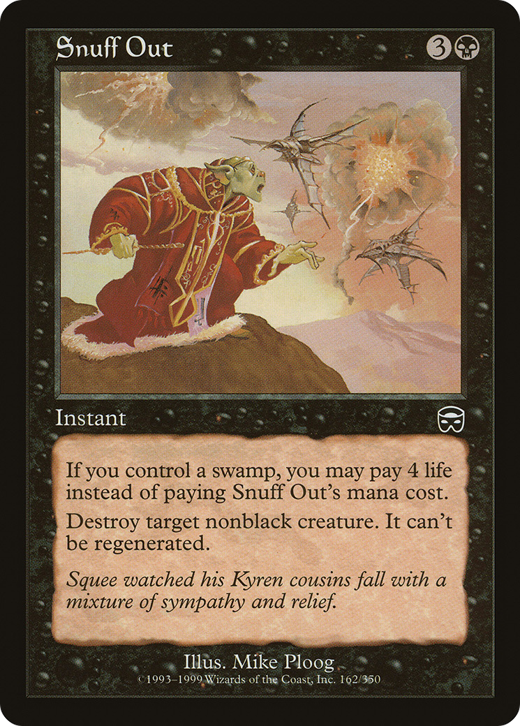 Snuff Out (MMQ-162) [Mercadian Masques] MTG Single Wizards of the Coast