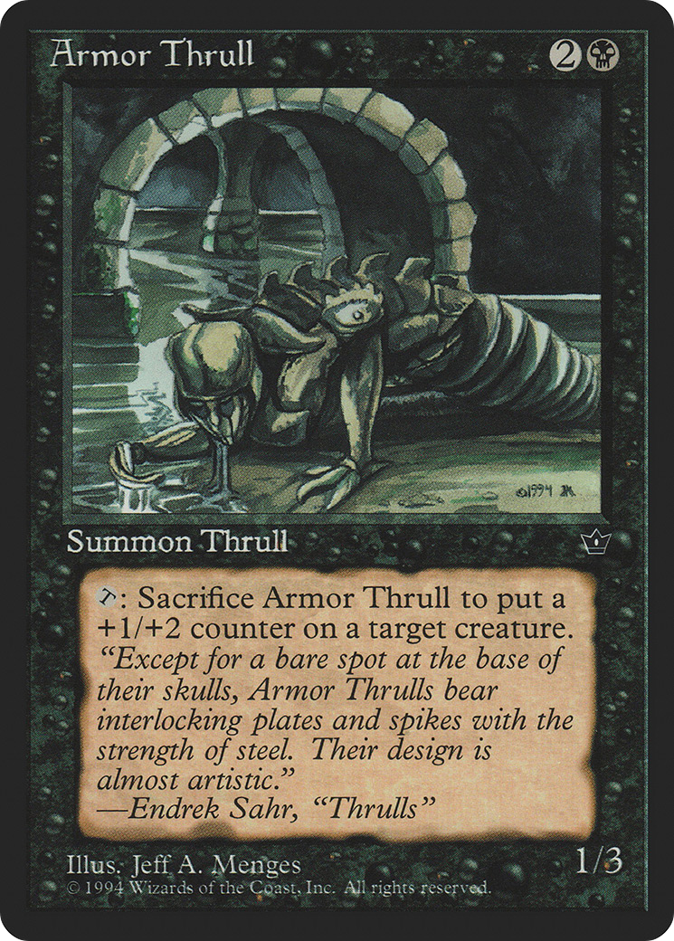 Armor Thrull (Jeff A. Menges) [Fallen Empires] MTG Single Magic: The Gathering