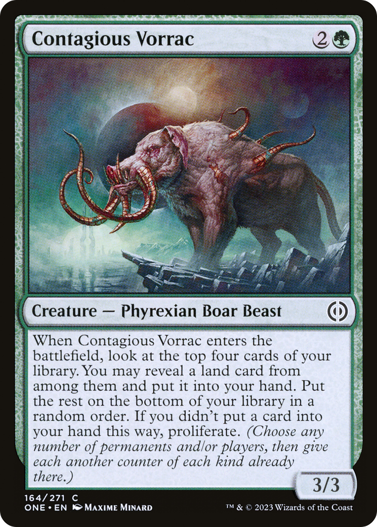 Contagious Vorrac (ONE-164) [Phyrexia: All Will Be One] MTG Single Wizards of the Coast