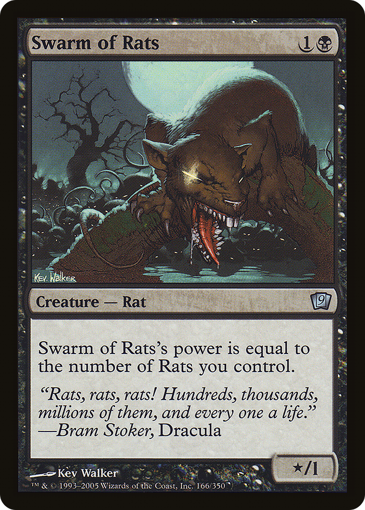 Swarm of Rats (9ED-166) [9th Edition] MTG Single Wizards of the Coast