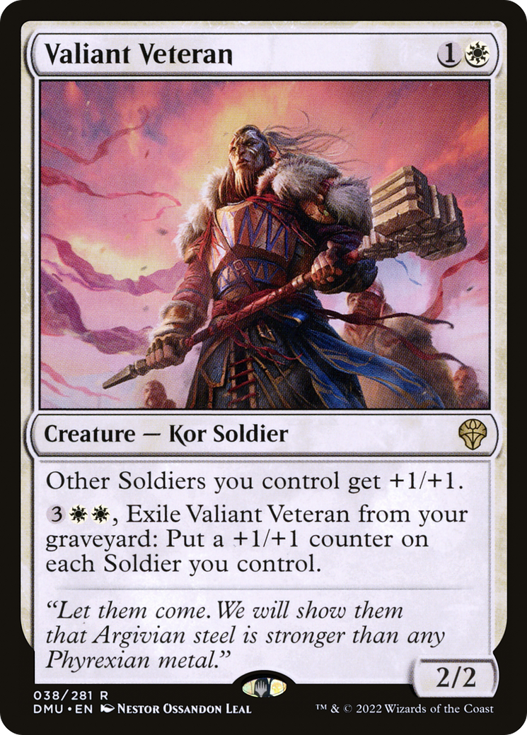 Valiant Veteran (DMU-038) [Dominaria United] MTG Single Wizards of the Coast