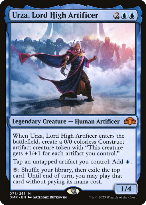 Urza, Lord High Artificer (DMR-071) [Dominaria Remastered] MTG Single Wizards of the Coast