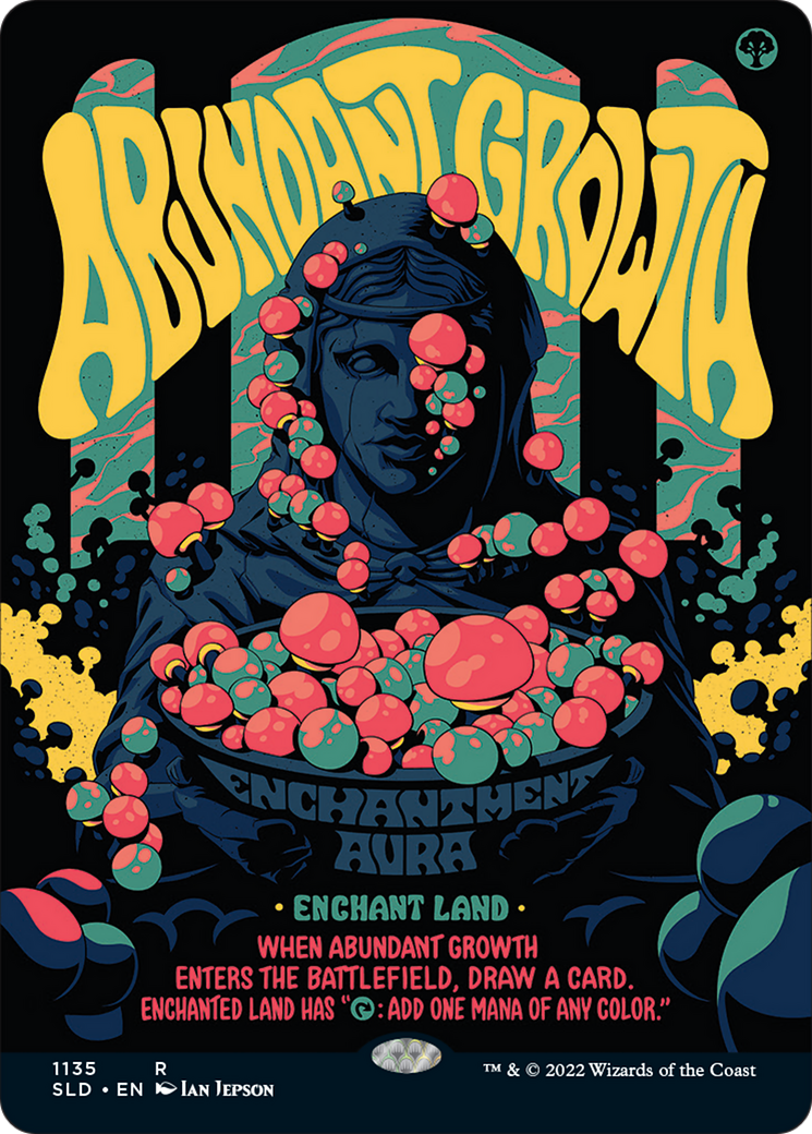 Abundant Growth (SLD-1135) [Secret Lair] Drop (Borderless) MTG Single Wizards of the Coast