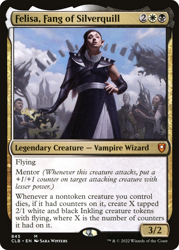 Felisa, Fang of Silverquill (CLB-845) [Commander Legends: Battle for Baldur's Gate] MTG Single Wizards of the Coast
