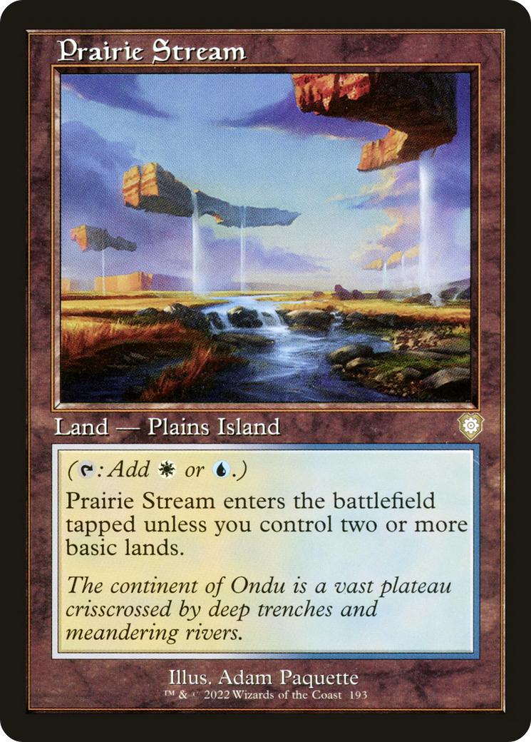 Prairie Stream (BRC-193) [The Brothers' War Commander] MTG Single Wizards of the Coast