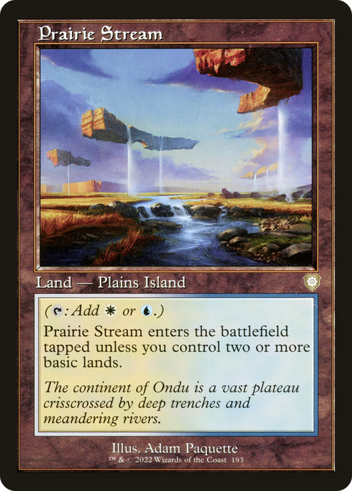 Prairie Stream (BRC-193) [The Brothers' War Commander] MTG Single Wizards of the Coast