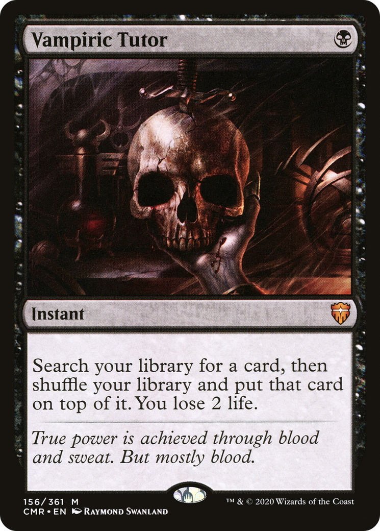 Vampiric Tutor (CMR-156) [Commander Legends] Foil MTG Single Wizards of the Coast