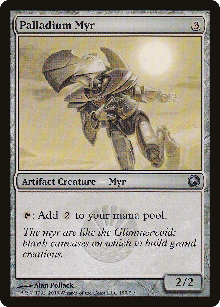 Palladium Myr [Scars of Mirrodin] MTG Single Magic: The Gathering