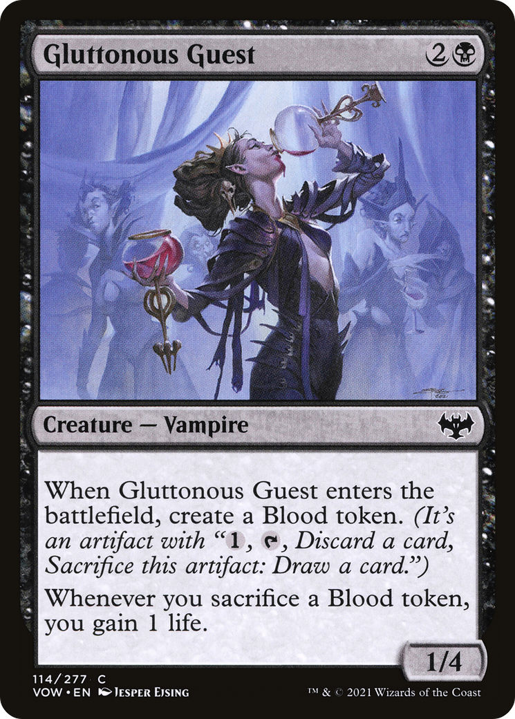 Gluttonous Guest (VOW-114) [Innistrad: Crimson Vow] Foil MTG Single Wizards of the Coast