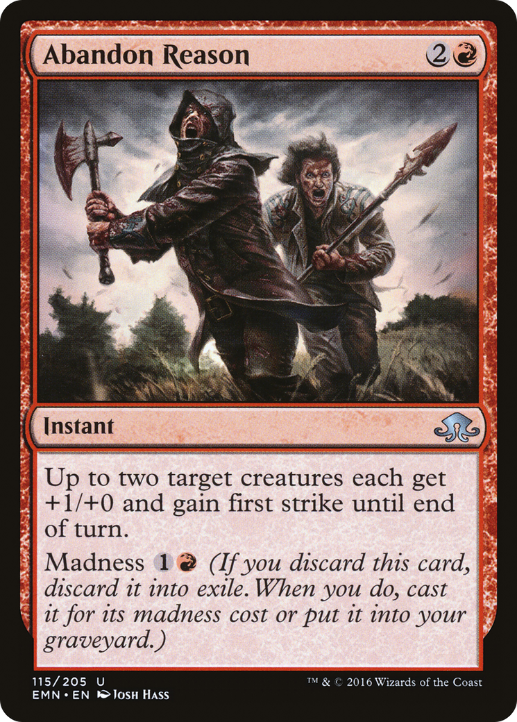 Abandon Reason (EMN-115) [Eldritch Moon] MTG Single Wizards of the Coast