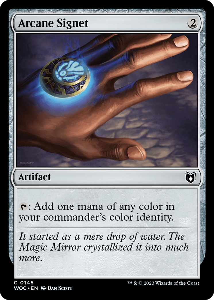 Arcane Signet (WOC-145) [Wilds of Eldraine Commander] MTG Single Wizards of the Coast