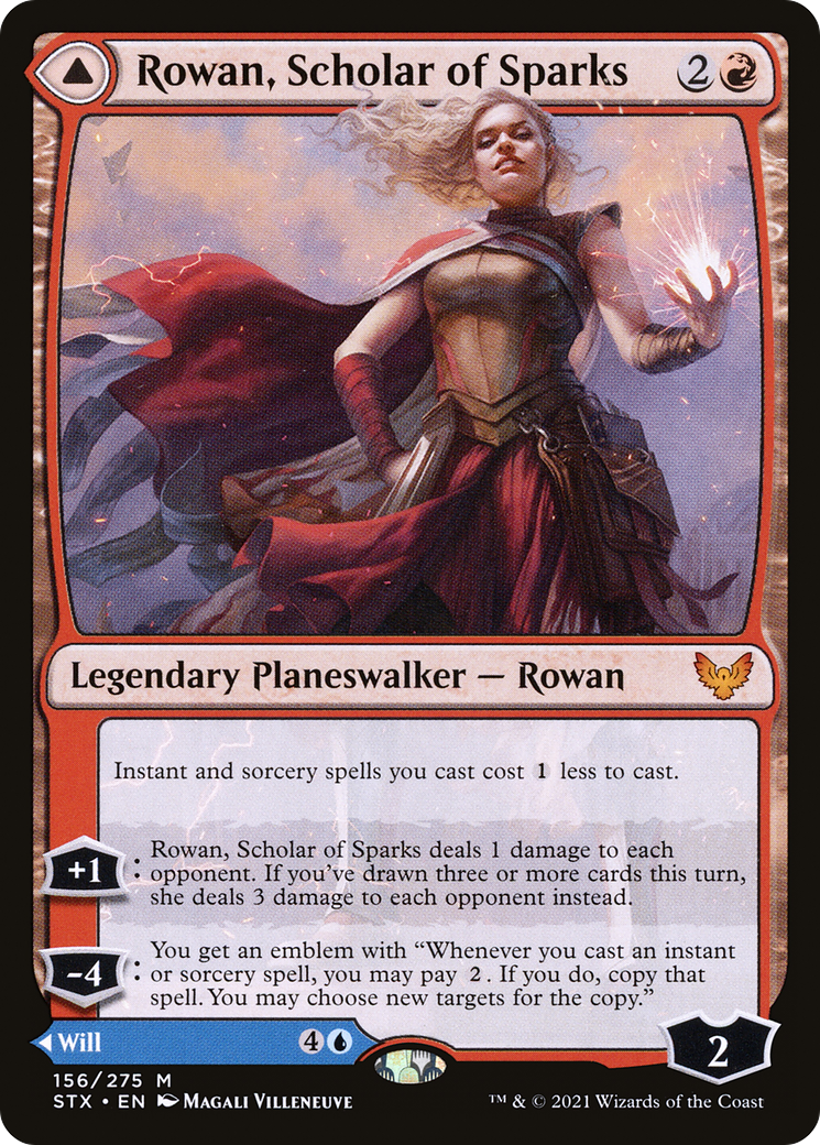 Rowan, Scholar of Sparks (STX-156) [Strixhaven: School of Mages] Foil MTG Single Wizards of the Coast