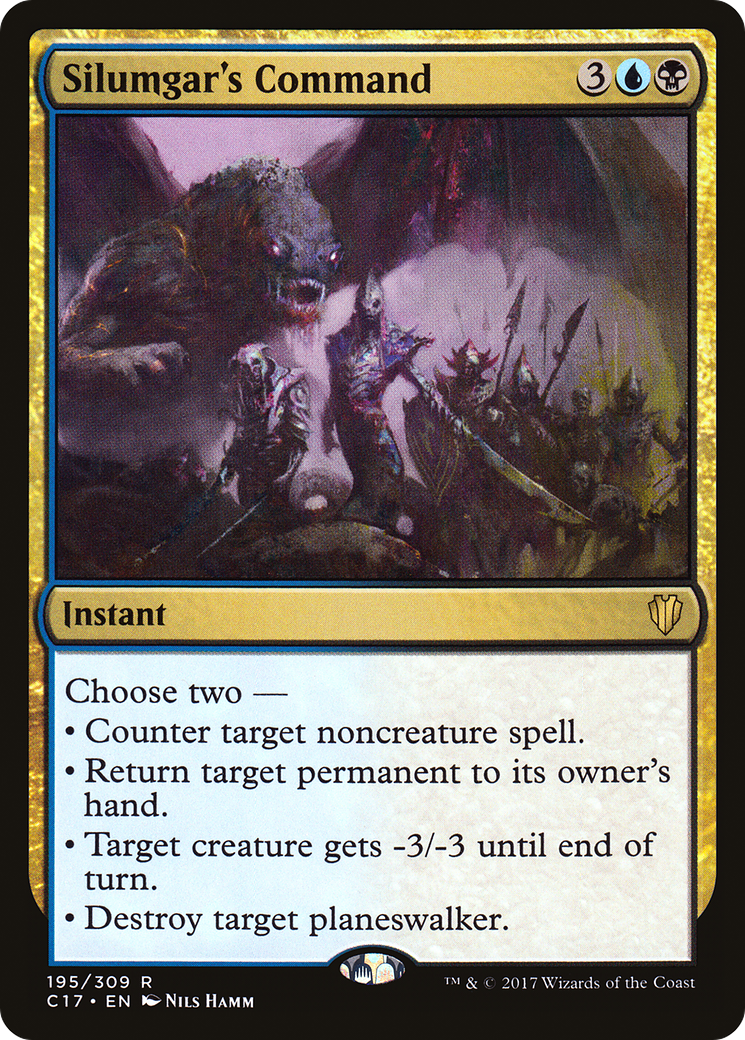 Silumgar's Command (C17-195) [Commander 2017] MTG Single Wizards of the Coast