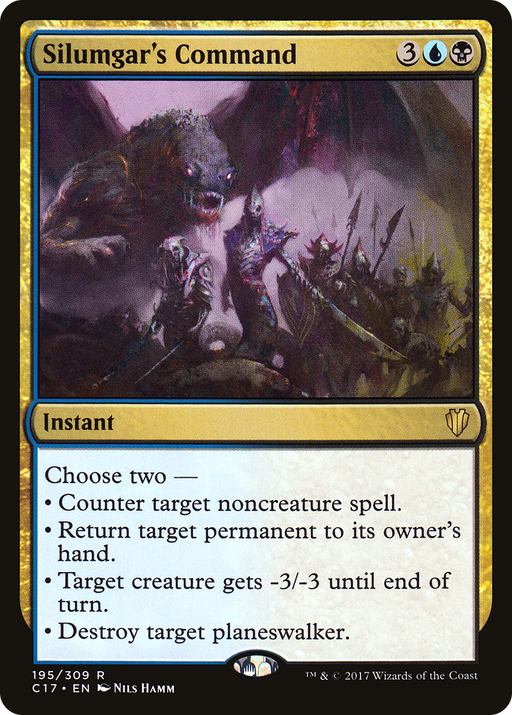 Silumgar's Command (C17-195) [Commander 2017] MTG Single Wizards of the Coast