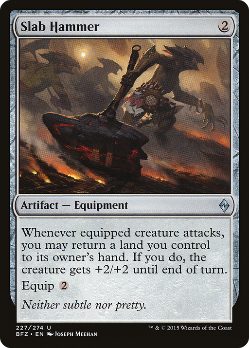 Slab Hammer (BFZ-227) [Battle for Zendikar] Foil MTG Single Wizards of the Coast