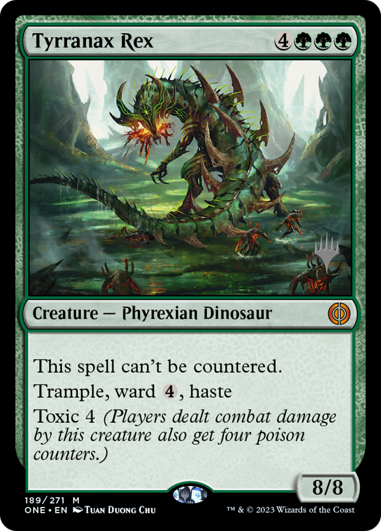 Tyrranax Rex (PPONE-189P) [Phyrexia: All Will Be One Promos] Foil MTG Single Wizards of the Coast