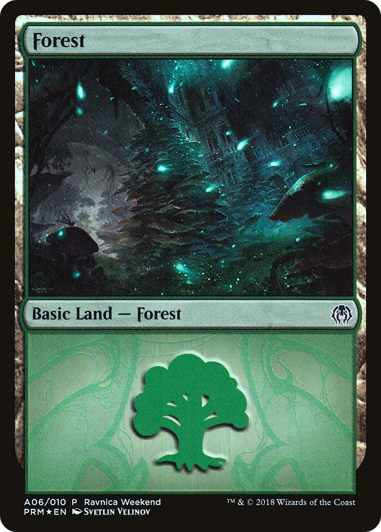 Forest - Golgari (A06) (LARP-006) [Misc] GRN Ravnica Weekend Foil MTG Single Wizards of the Coast