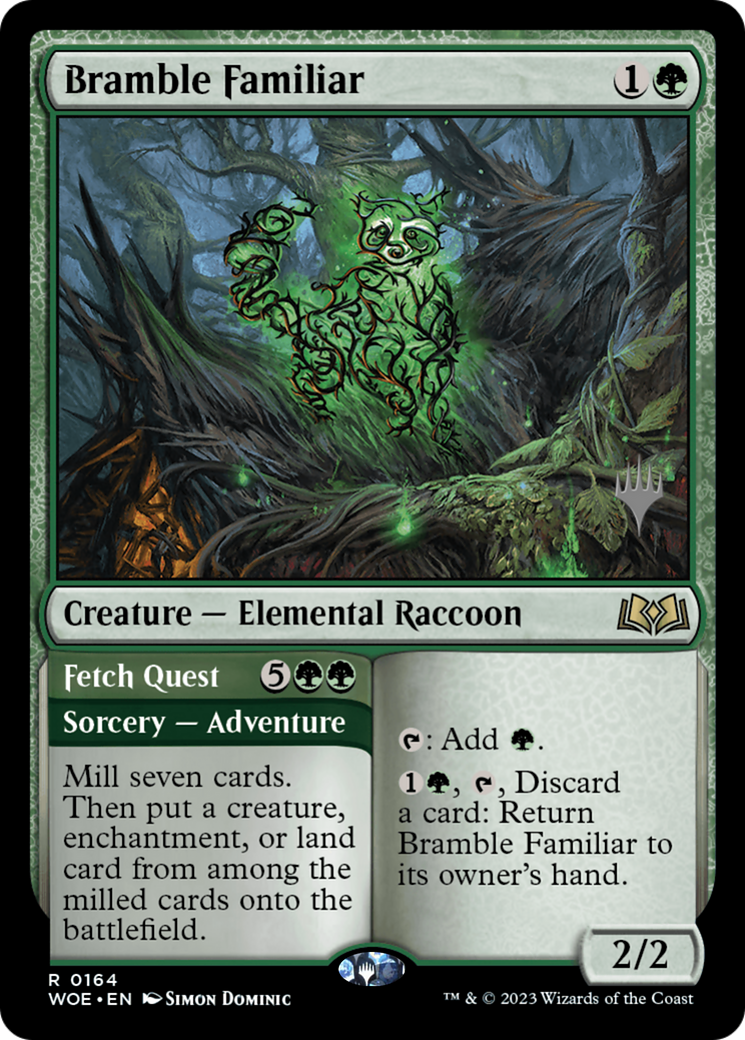 Bramble Familiar (PPWOE-164) [Wilds of Eldraine Promos] MTG Single Wizards of the Coast