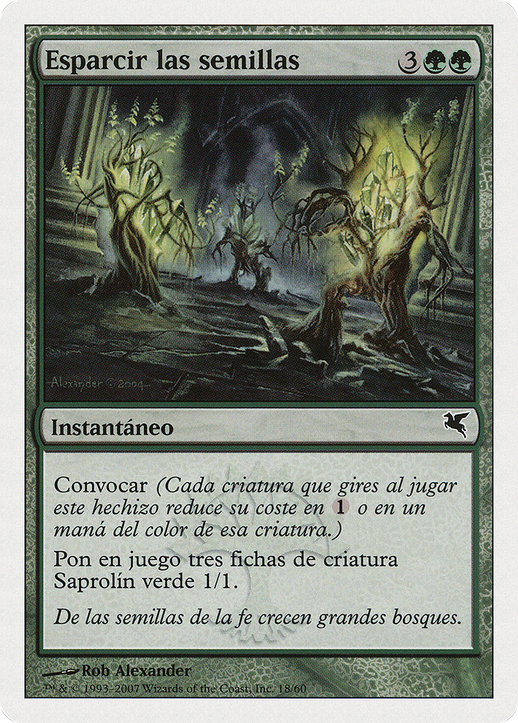 Scatter the Seeds (Spanish) - "Esparcir las semillas" (PSAL-J18) [Misc] Salvat 2005 MTG Single Wizards of the Coast