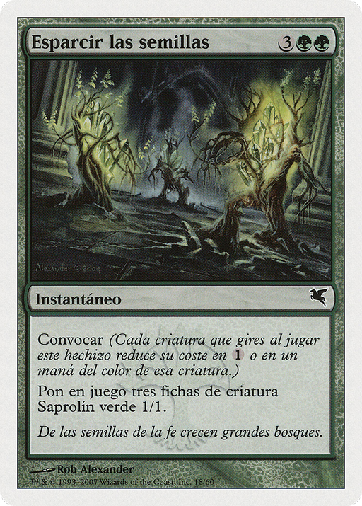 Scatter the Seeds (Spanish) - "Esparcir las semillas" (PSAL-J18) [Misc] Salvat 2005 MTG Single Wizards of the Coast